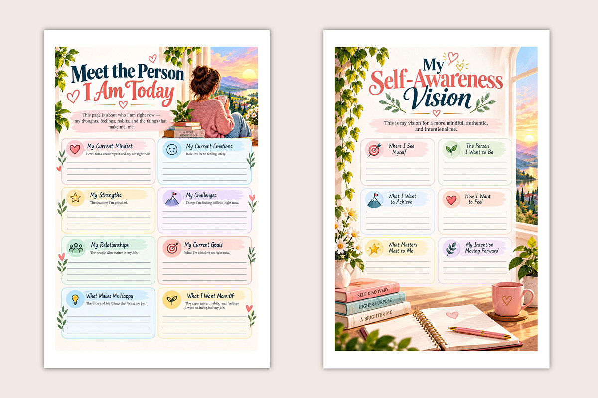 The Self-Awareness Studio, a Stationery Template by Designmela01 (Photo 5 of 5)