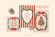 Coquette Christmas Collection, a Seasonal Illustration by Felizabeth Design (Thumbnail 4 of 13)