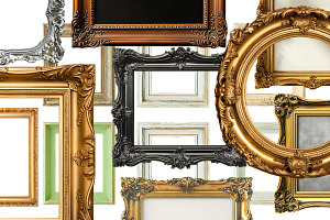 Classic Old Picture Frames, an Object Graphic by VetalStock