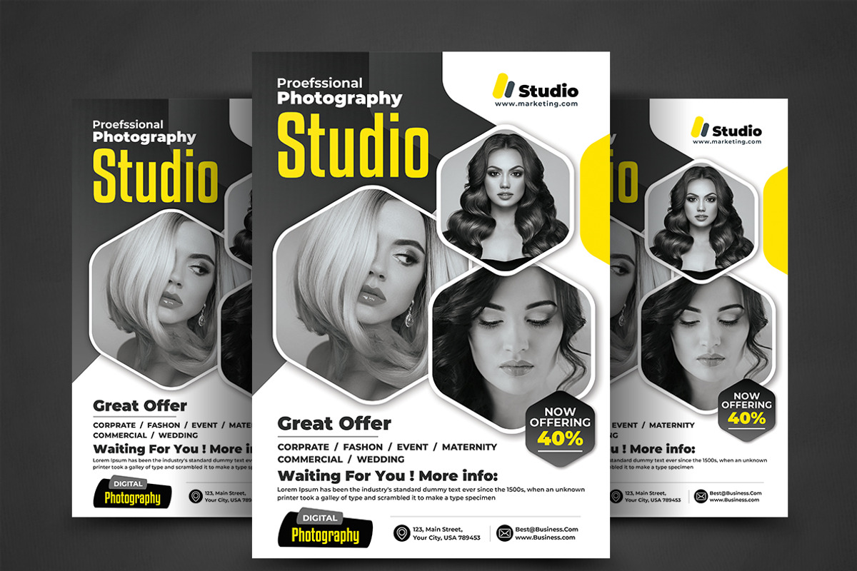Photography Flyer, a Flyer Template by AfzaalGraphics (Photo 1 of 4)