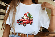 Santa Claus Driving Truck Clipart, an Illustration by CrexoraLab (Thumbnail 4 of 5)
