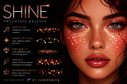 Shine Glitter Brushes for Procreate, a Brush Add-On by sundrameda (Thumbnail 1 of 9)