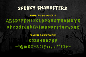 Spooky Land - A Display Font