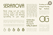 The Seranova - Contemporary DecoSans, a Sans Serif Font by Setara Langit CreativeStd (Thumbnail 11 of 16)