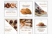 Bakery Instagram Templates, a Social Media Template by Talipic Designs (Thumbnail 3 of 8)