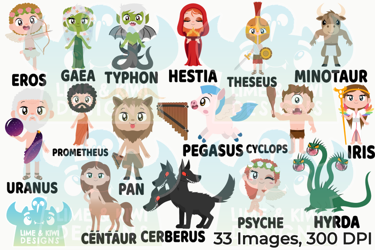 Greek Mythology Characters Clipart, a Person Illustration by Lime & Kiwi Designs (Photo 2 of 2)