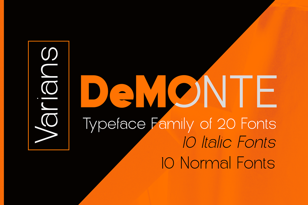 DeMonte fAMILY, a Sans Serif Font by jorse (Photo 1 of 6)