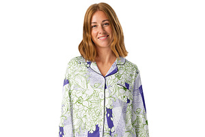 Floral Disruption – Green & Violet