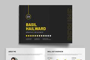 Resume Booklet Design Layout