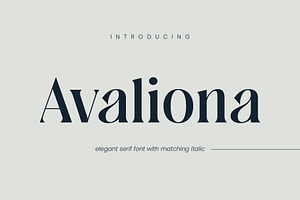 Avaliona - Elegant Serif Font