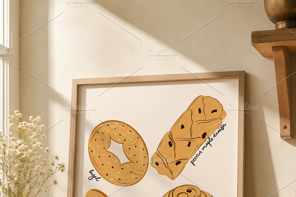 French Pastry Posters Bundle, a Decorative Illustration by Oleksandra Illustrates (Photo 3 of 5)