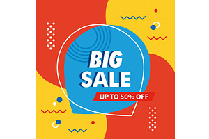 big sale banner, a Finance Illustration by studiogstock