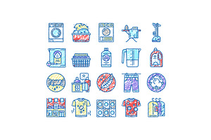 Laundry Service Washing Clothes, an Object Illustration by pikepicture