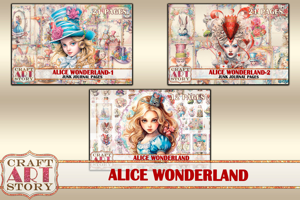 Alice Wonderland-2 Junk Journal, an Object Illustration by CraftArtStory (Photo 7 of 7)
