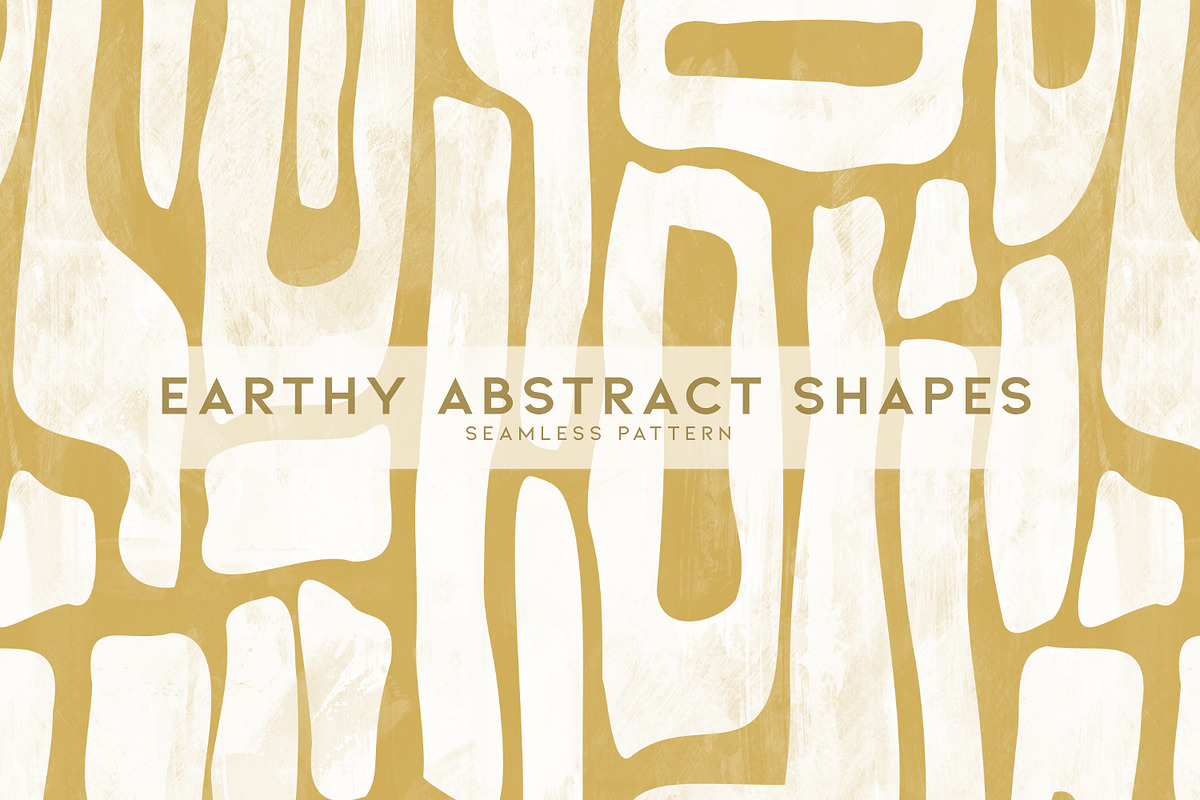 Earthy Abstract Shapes, a Wallpaper Graphic by MalyskaStudio