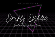 Simply Eighties Typeface, a Script Font by Face Lab (Thumbnail 1 of 5)