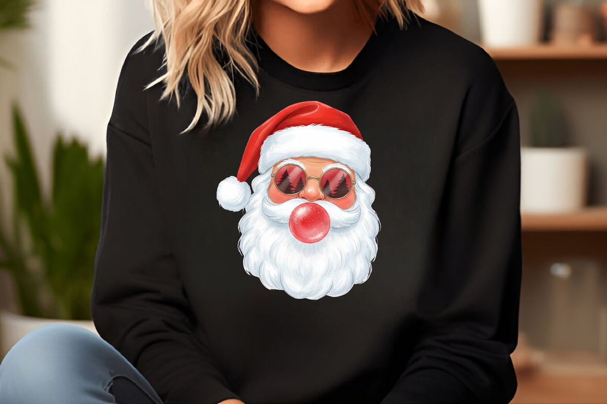 Santa Blowing Bubble Christmas PNG, an Illustration by Craft Nest (Photo 4 of 6)