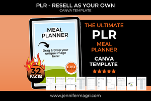 PLR Meal Planner for Resellers, a Templates & Theme by Jennifer Magri Templates