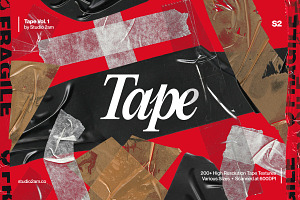 200 Tape Textures Bundle