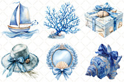 Coquettish Summer Blue Coastal Clipa, an Illustration by Black Bird Studio (Thumbnail 5 of 5)