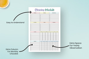 Editable Cleaning Schedule Printable