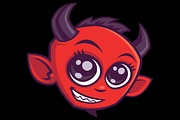 Cute Cartoon Devil, an Illustration by Schwegel Illustration (Thumbnail 2 of 2)