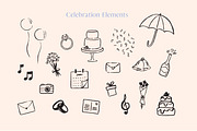 Handdrawn Wedding Illustration Set, an Illustration by Fourteen Creative Co. (Thumbnail 3 of 7)