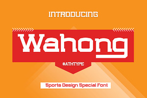 Wahong Sports Design Special Font, a Sans Serif Font by AuthenType