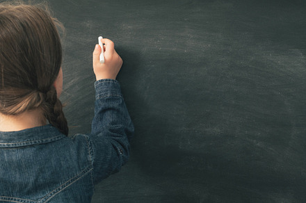 school education girl writing blank, a School & Education Photo by Photo Drive Studio