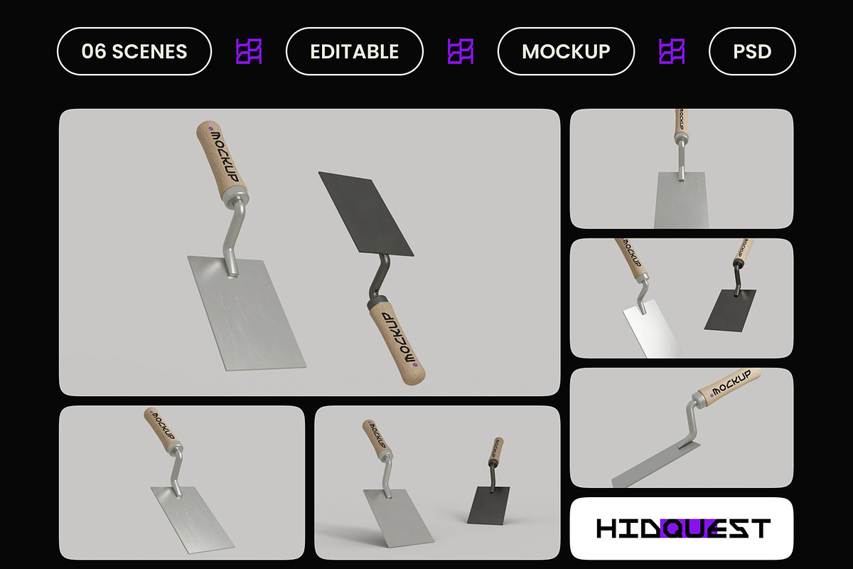 Hand Scraper Mockup, a Household Mockup by hiddemaru (Photo 2 of 4)
