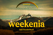 Weekenia Bold Rounded, a Serif Font by Versetype (Thumbnail 1 of 11)