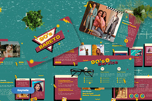 Bareto - New 90s Keynote, a Presentation Template by Dhabee