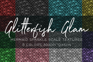 Glitter Mermaid Scales Textures