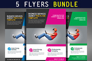 Smart Business Flyer Bundle Template, a Flyer Template by Graphic Templates (Thumbnail 1 of 6)