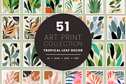 Leaf Tropical Abstract Art Poster, an Object Graphic by Vesvocrea (Thumbnail 1 of 7)