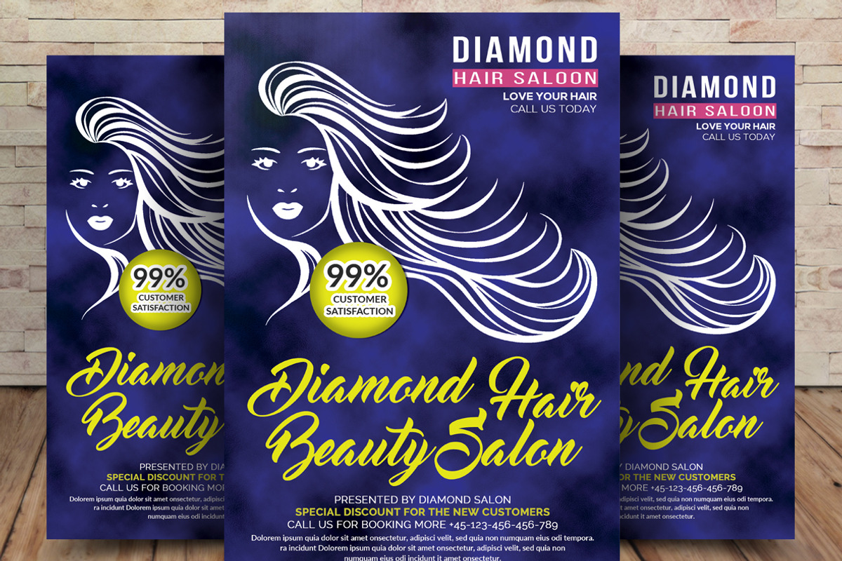 Modern Hair Salon Flyer, a Graphic by graphicforest (Photo 1 of 3)