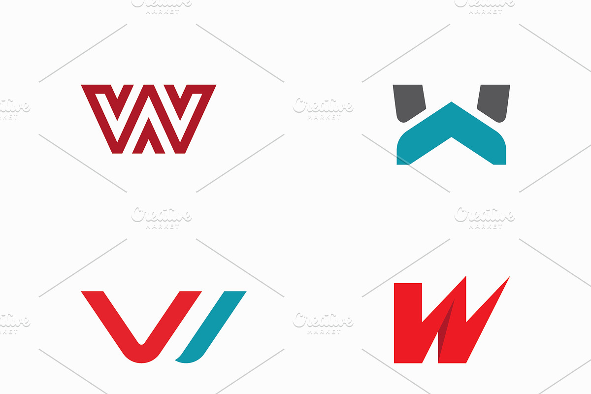 Initial letter W logo Vector, an Object Graphic by T.Vooka (Photo 1 of 3)