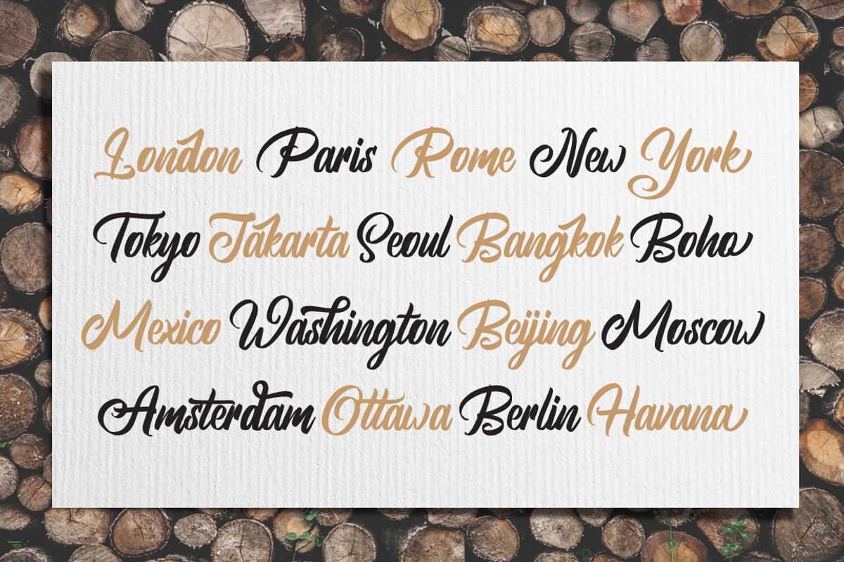 Brightsome - Script Font, a Script Font by FHFont (Photo 2 of 10)