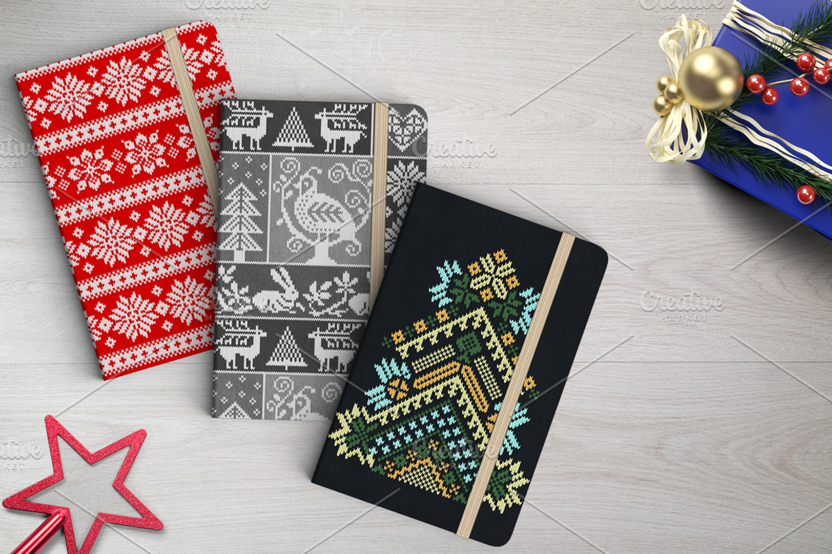 Christmas Knitting Patterns, a Pattern Graphic by Dasha_D (Photo 4 of 6)