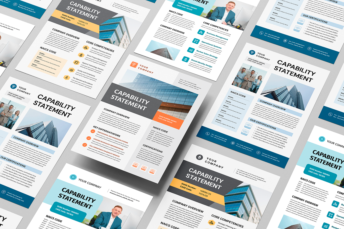 Capability Statement Bundle, a Flyer Template by Leaflove (Photo 8 of 9)