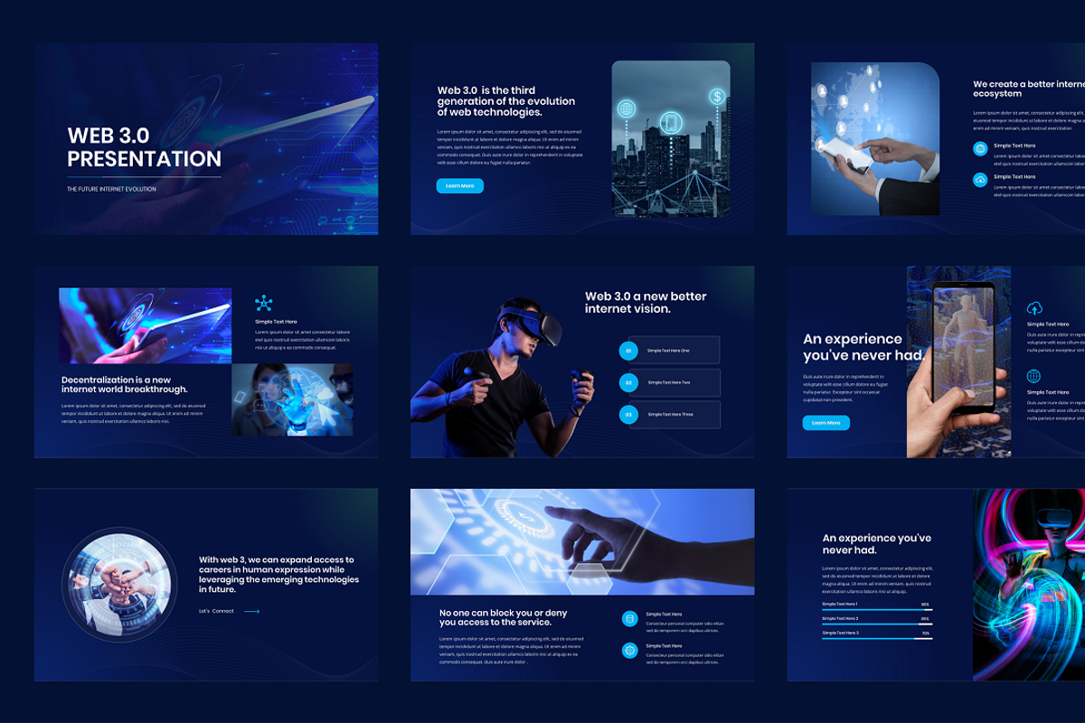 WEB 3.0 Powerpoint Template, a Presentation Template by Biwarastudio (Photo 2 of 5)