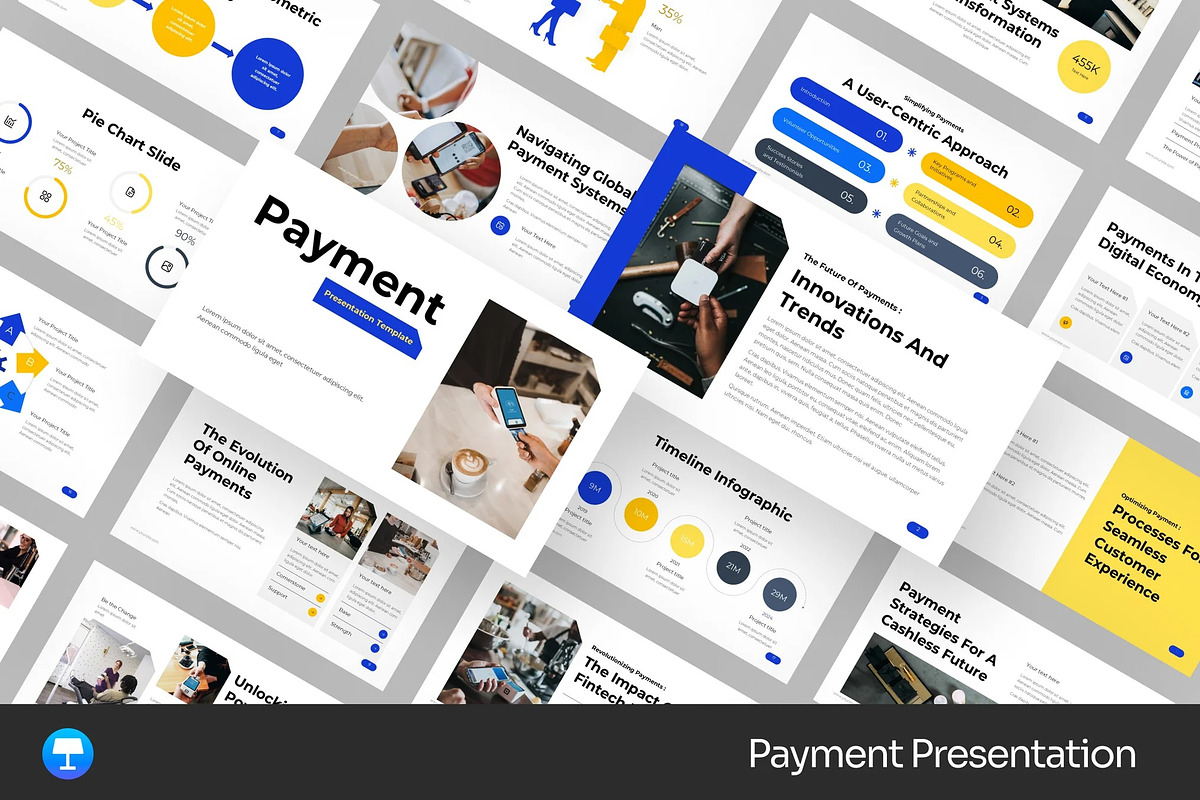 Payment Banking Keynote Templates, a Presentation Template by Fit-tee (Photo 1 of 2)