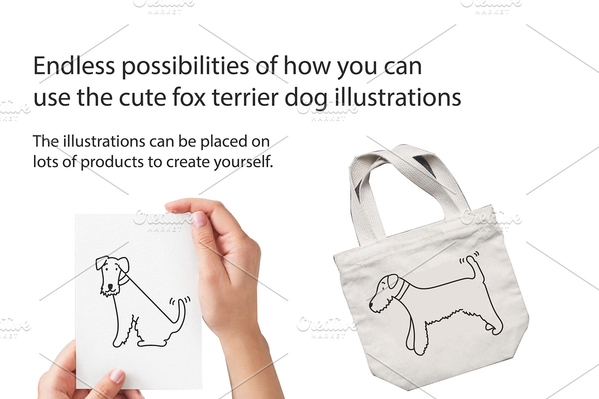Cute doodle Fox Terriers, an Animal Illustration by Liz Pengilley Studio (Photo 4 of 4)