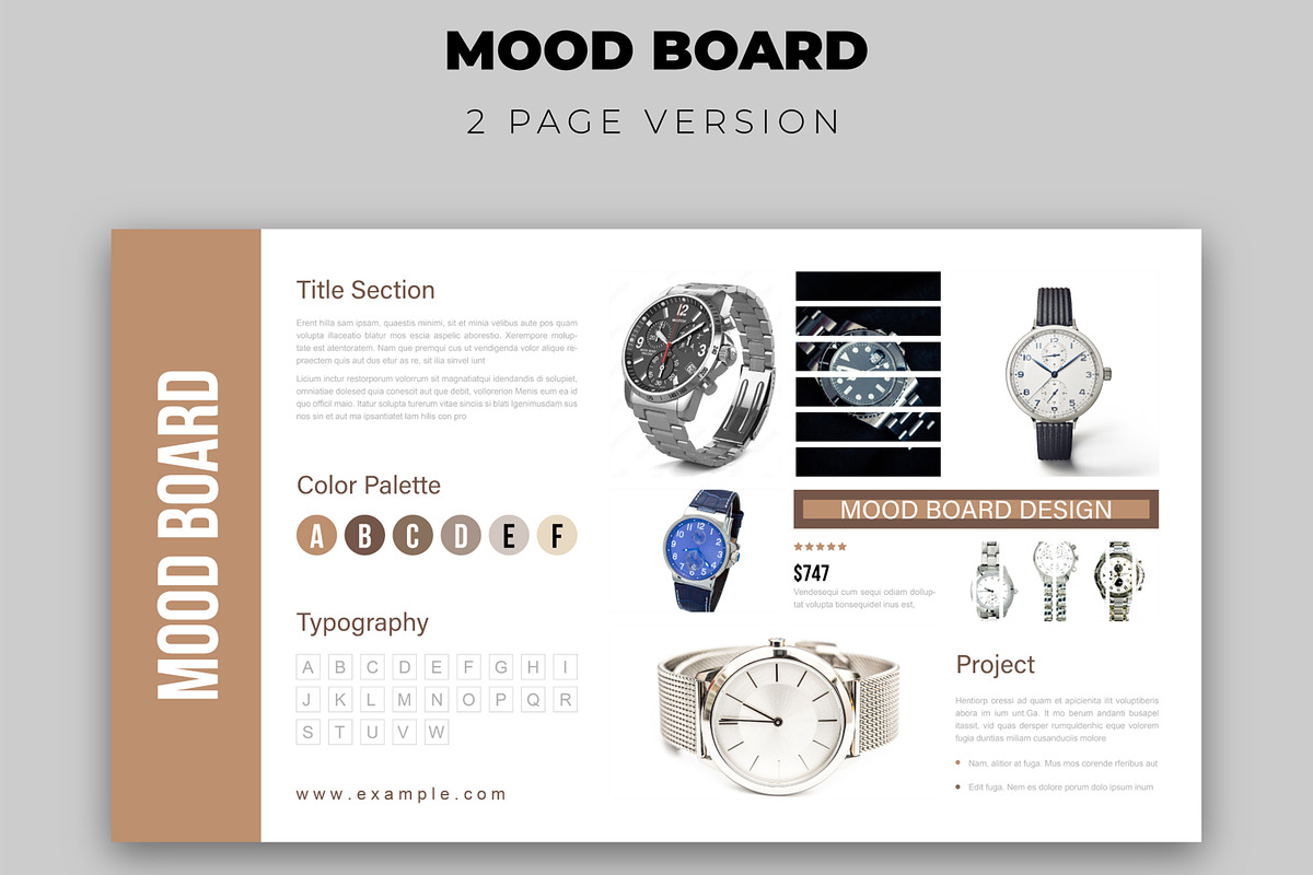 Branding Projects Mood Board preview 3