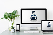 Freelance & Online Work Logo, a Branding & Logo Template by YUDesignStore (Thumbnail 5 of 7)