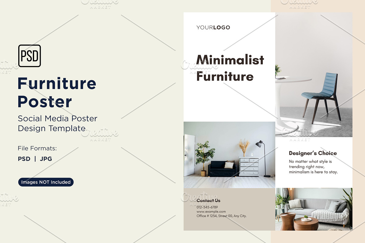 Modern Furniture Poster Design 55, a Social Media Template by shahsoft (Photo 1 of 2)