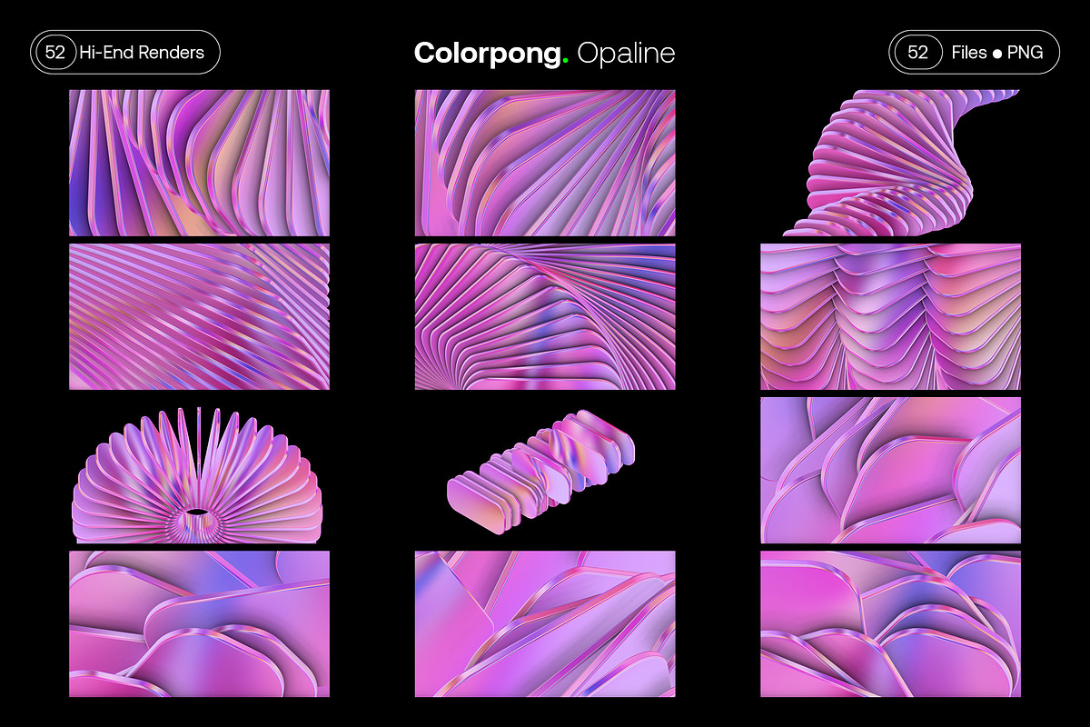 Opaline - 3D Abstract Bundle, a Graphic by Colorpong (Photo 23 of 25)