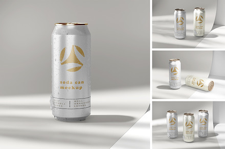 Soda Can Mockup, a Packaging Mockup by Simpanggraphic