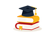 Graduation Books Clipart Set, an Object Graphic by Designs_River (Thumbnail 14 of 16)