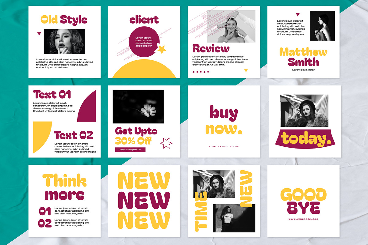 Social Media Post Layout, a Social Media Template by MightyDesign (Photo 1 of 6)